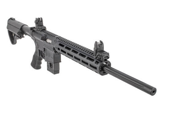 Smith & Wesson Performance Center M&P 15-22 Sport .22LR Rifle has a VLTOR fixed stock